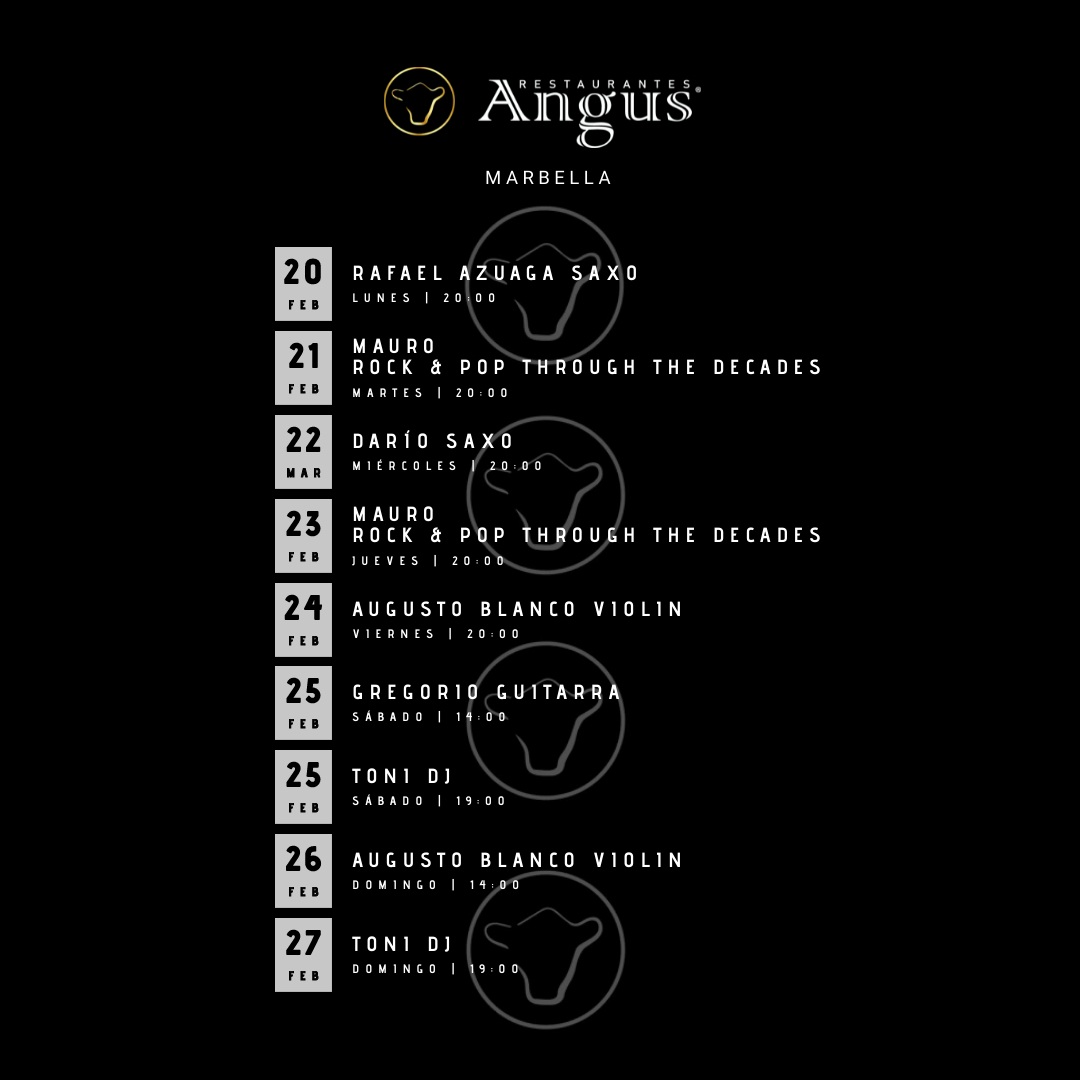 LIVE MUSIC ANGUS February 20th