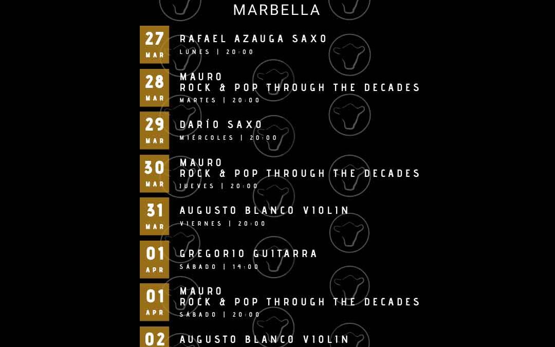 MÚSICA EN VIVO-27 de marzo