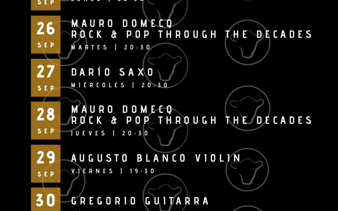 Programa musical 25 de septiembre