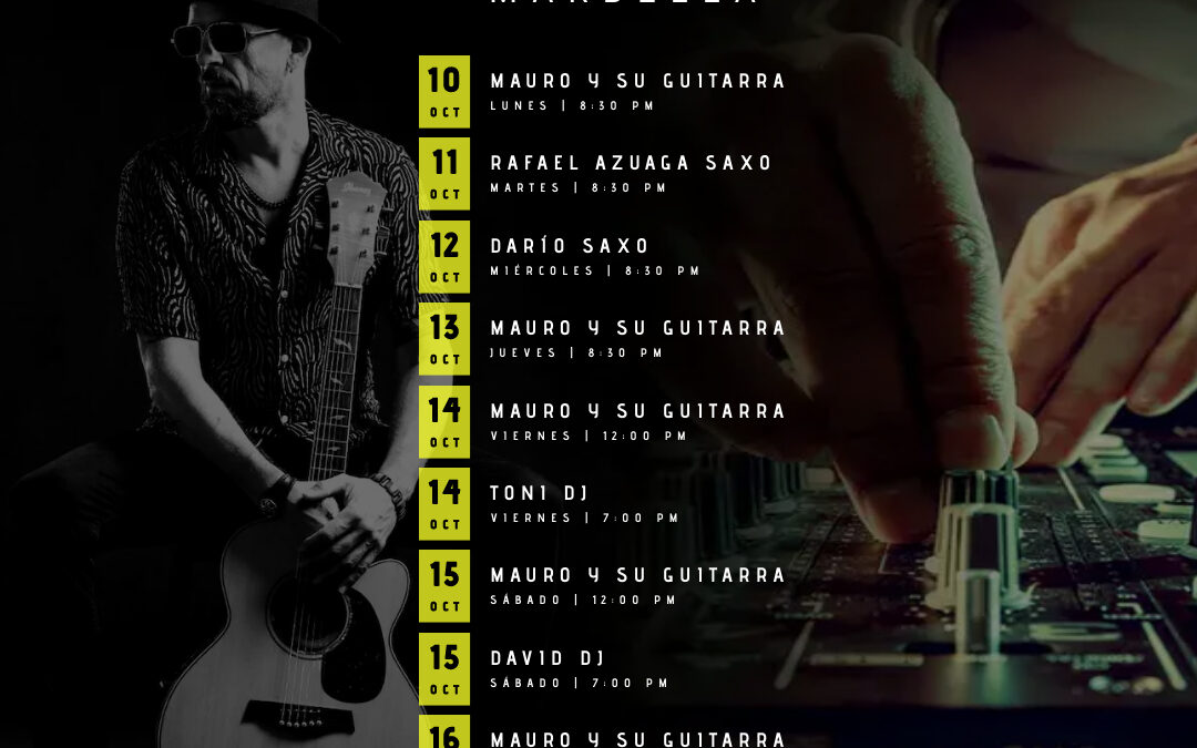 Whats On at ANGUS Marbella